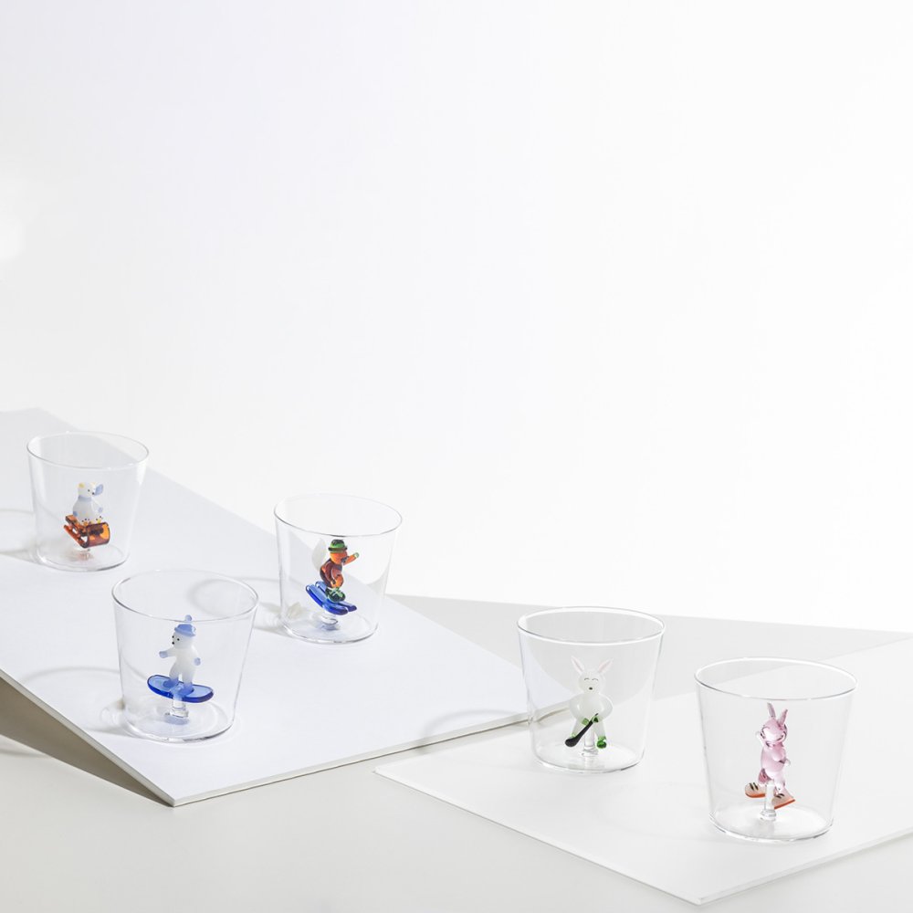 イッケンドルフ ミラノ SNOW GAMES タンブラー 300ml ICHENDORF MILANO グラス スノーゲーム 動物 食器 ギフト 結婚祝い プレゼント 贈り物