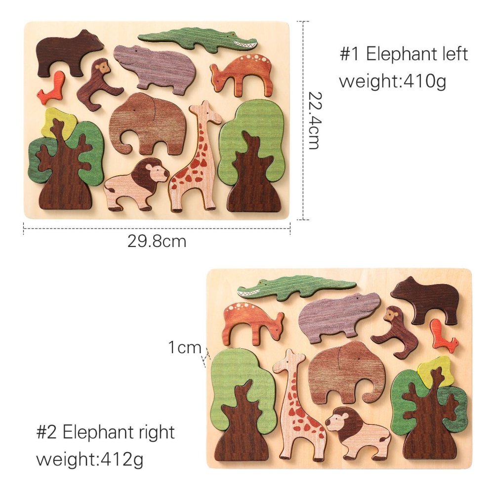 木製パズル 動物 型はめ 森のどうぶつ 知育おもちゃ 木製玩具 手先遊び はめ込み パズル 子供 形合わせ 指先トレーニング おうち遊び 男の子 女の子 誕生日 プレゼント ギフト