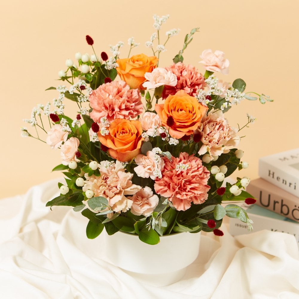フラワーギフト カラフルガーデンフラワーアレンジメント Mサイズ 生花 花市場から直送 父の日  お祝い 誕生日 記念日