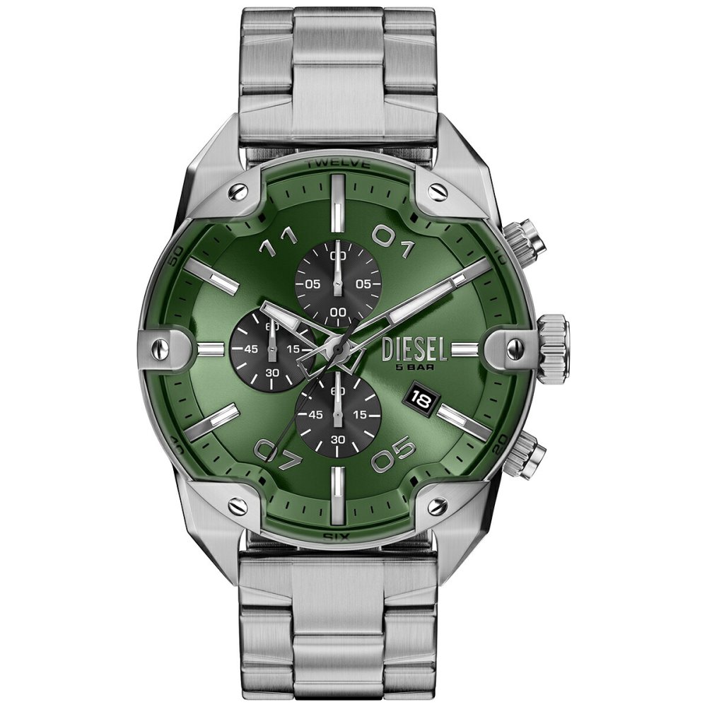 ディーゼル DIESEL 腕時計 クロノグラフ メンズ SPIKED ステンレススチールウォッチ DZ4712【2026 新作】