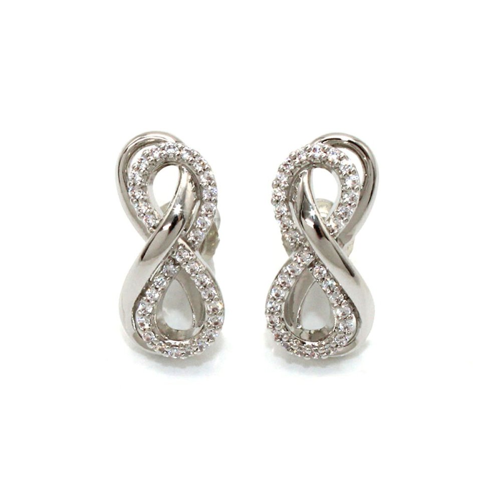 スワロフスキー swarovski ピアス Hyperbola インフィニティ 5687269 ハイパーボラ スタッドピアス アクセサリー レディース シルバー+ホワイト 海外正規品