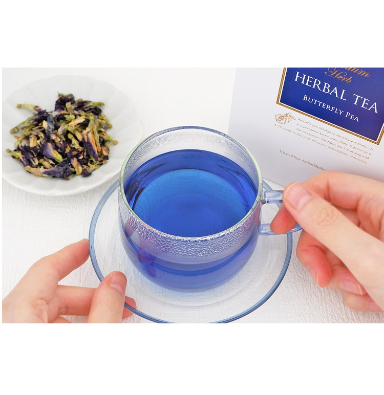 バタフライピー＆香りマグカップセット ハーブティー ノンカフェイン 紅茶