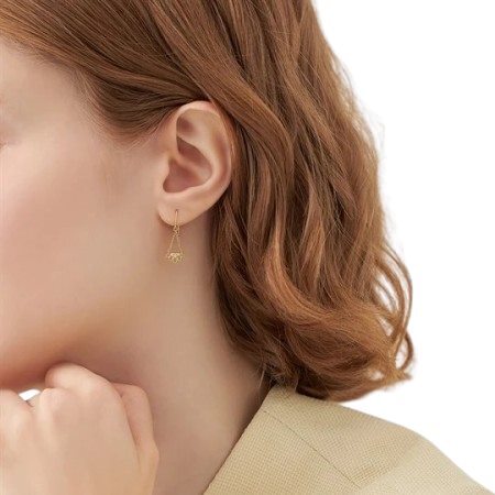 【無料ラッピング】  ヨンドシー 4℃ EAU DOUCE K18イエローゴールド ピアス ダイヤモンド ブランド 正規品 新品 ギフト プレゼント 人気 おすすめ 誕生日 記念日 クリスマス 送料無料