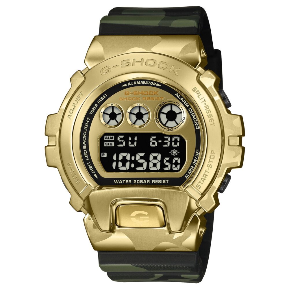 G-SHOCK カシオ Gショック CASIO デジタル 腕時計 メンズ GM-6900CMG-3JF BOLD CAMO Series CAMO AND GOLD【2026 新作】