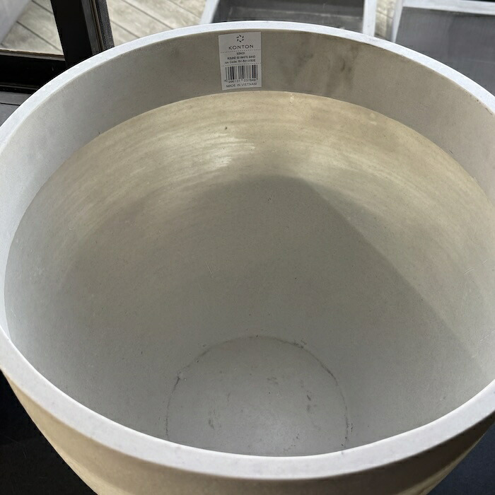 鉢カバー おしゃれ 軽い 大型 16号 14号 ソンク ラウンド L M サイズ 軽量 高級 北欧 室内 屋内 観葉植物用 サボテン 特大 玄関 インテリア プランター 深型