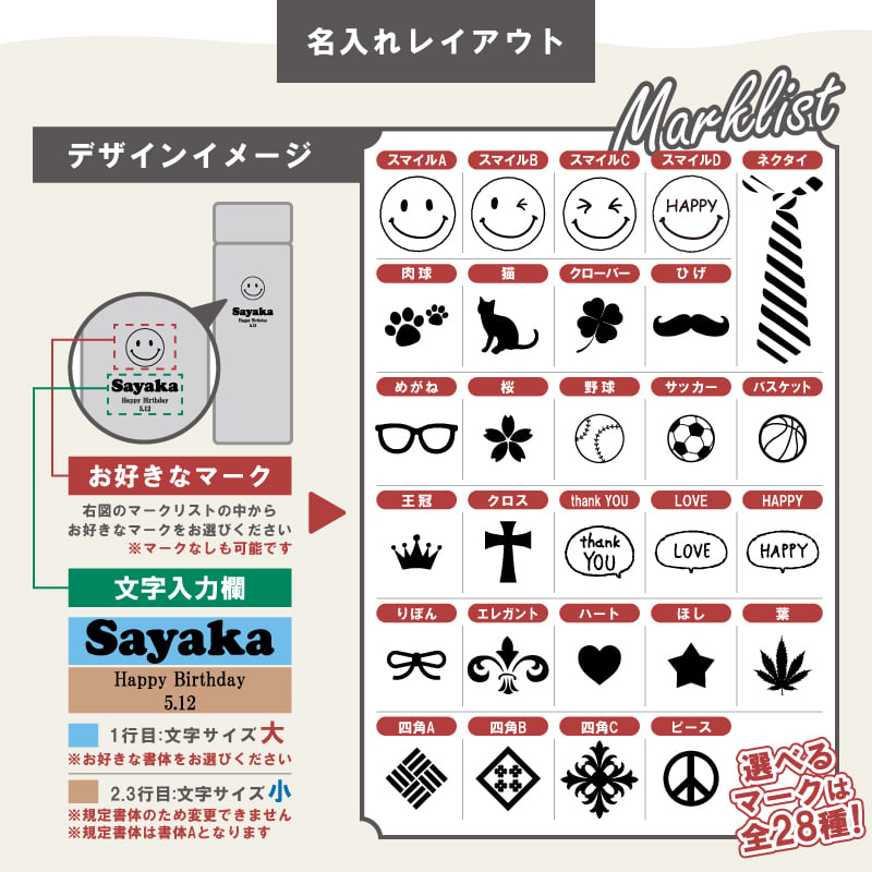 ★【名入れ無料】 プレゼント WENS PRODUCTS ウェンズプロダクツ 真空断熱ハンドル付スクリューボトル 530ml 全18色 【マーク レイアウト】 シームレスタイプ 保冷保温 魔法瓶構造 二重構造 名入れ水筒 オリジナル マイボトル 名入れギフト 名入れ水筒 名入れプレゼント 新生活 出産祝い 誕生日 還暦 古希 退職祝 記念品 山