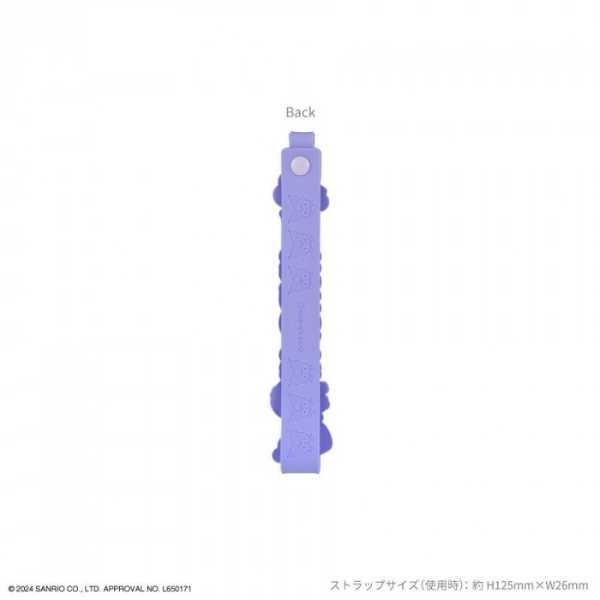 クロミ ハンドストラップ 3Dマスコット付き スマホストラップ 落下防止 手首掛け キャラクター グッズ 鍵 キーホルダー カバン ベルトループ 取り付け サンリオ SANG-430KU おしゃれ かわいい サンリオ正規ライセンス品