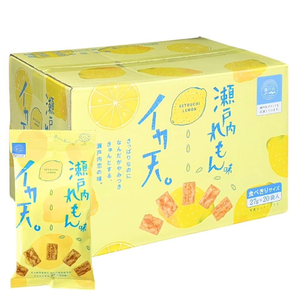 【魚介類加工品】まるか食品　イカ天　瀬戸内れもん味　27g x 20袋　食べきりサイズ　一口サイズ