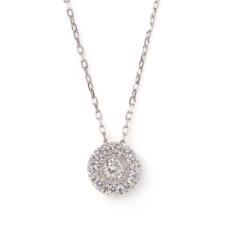 ダイヤモンド ネックレス 取り巻き 0.20ct K18 18K 18金 プラチナ ダイヤ 女性 レディース 誕生日 記念日 結婚記念日 錫婚式 10年 プレゼント ギフト 誕生日プレゼント 自分へのご褒美 フォーマル 20代 30代 40代 50代 60代 妻 彼女 ゴールド ホワイトゴールド ピンクゴールド イエローゴールド ダイヤ アクセサリー アレルギー対応 金属アレルギー 10yd