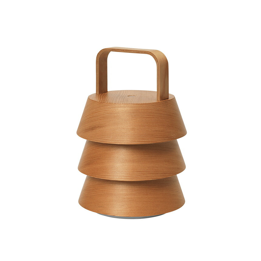 ferm LIVING ファームリビング 木製 Luver ルーバー ポータブル ランプ ポータブルライト持ち運び 間接照明 北欧インテリア LED 人気 ブランド おしゃれ 持ち歩き 移動 充電 照明