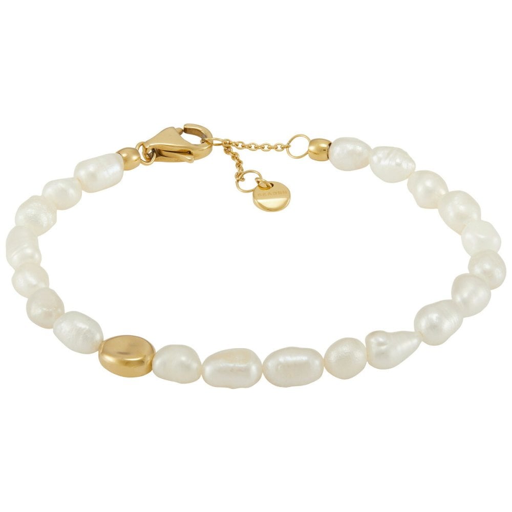 スカーゲン SKAGEN Agnethe Pearl アクセサリー ブレスレット ゴールドトーン レディース SKJ1825710