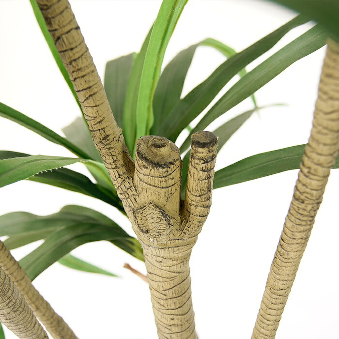観葉植物 造花 ユッカ BROWN 全高約210cm 大型 フェイクグリーン 高級 本物そっくり リアル おしゃれ スタイリッシュ インテリア 人工観葉植物 アーティフィシャルグリーン モダン オフィス 店舗 ホテル 開店祝い 室内 リビング 玄関 風水 青年の木
