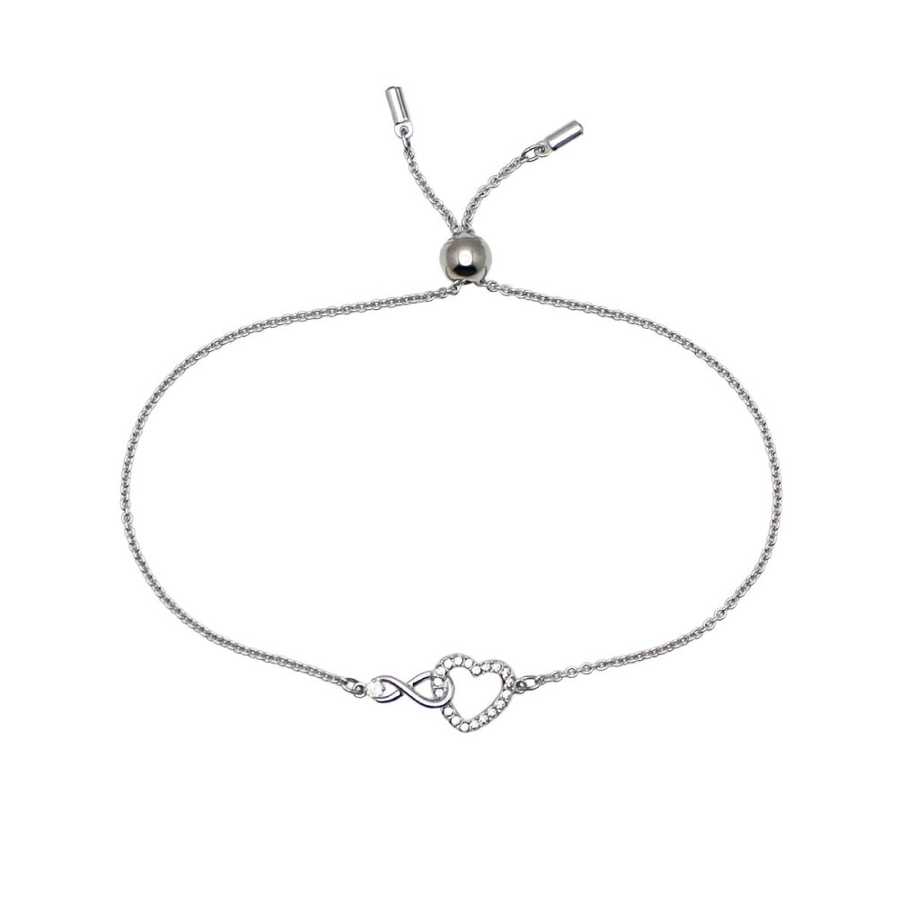 スワロフスキー SWAROVSKI Hyperbola ブレスレット 5524421  ホワイト レディース  インフィニティー ハート ジルコニア アクセサリー ジュエリー プレゼント【海外正規品】送料無料