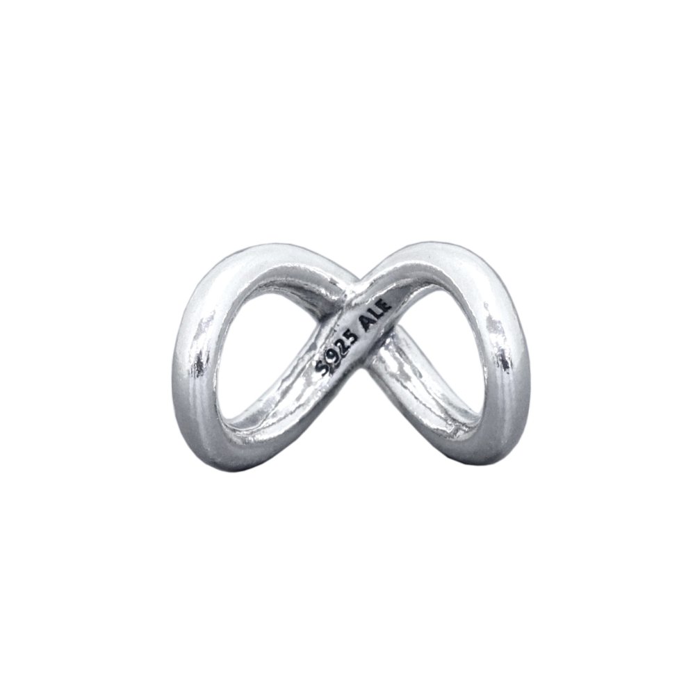 ボックス・ショッパー付 PANDORA(パンドラ) ★ Forever & Always Infinity Charm ★ フォーエバー＆オールウェイズ インフィニティ チャーム ★ ブレスレット カスタマイズ アクセサリー シンプル 日常使い 誕生日 記念日 母の日 プレゼント ギフト｜チャーム 単品