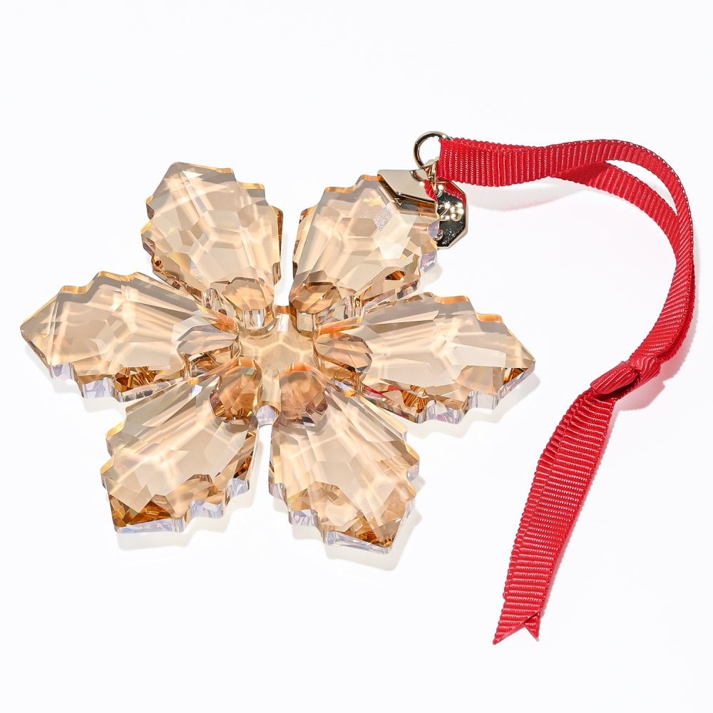 スワロフスキー SWAROVSKI オーナメント Annual Edition Festive スノーフレーク クリスマスオーナメント ゴールド 5729037 インテリア オブジェ 置物 母の日 即日発送【スペシャルラッピング660円(別売り)】 成人祝い