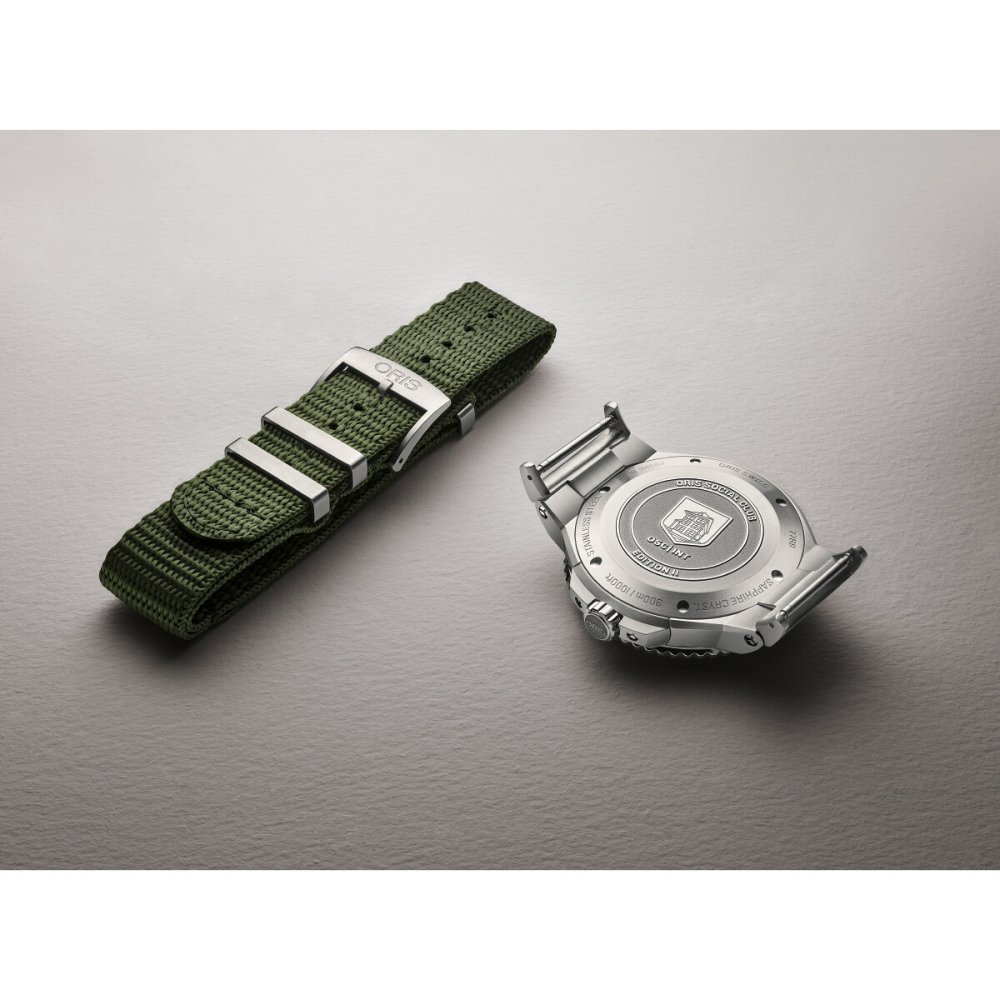 オリス ORIS アクイス ソーシャルクラブ エディション 2 AQUIS SOCIAL CLUB EDITION 2 腕時計 メンズ 自動巻き 世界限定500本 01 733 7789 4121-Set【2026 新作】