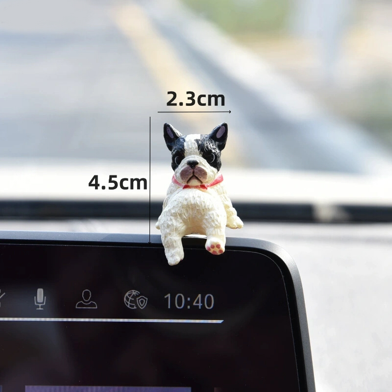 犬 置物 5個セット かわいい ミニチュア ドッグ オブジェ カートゥーン デスク 飾り 車内アクセサリー パソコン モニター 卓上 インテリア 雑貨 オフィス プレゼント