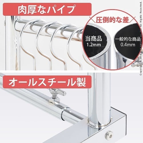 押入れ収納 ハンガーラック パイプハンガー 押入れ伸縮頑丈ハンガー 〔ポルタ〕 半間用（幅60～100cm） 押し入れハンガー 押入収納 押し入れ収納 スチール シンプル 大容量 クローゼット洋服収納 パイプハンガーラック 便利ラック 新生活