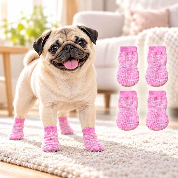 犬用靴下 滑り止め ゴム付き NEW ドッグソックス 小型犬 中型犬 肉球保護 足舐め防止 室内用 介護 シニア犬 防寒 フローリング対策 犬服 靴下 脱げにくい 犬の靴下