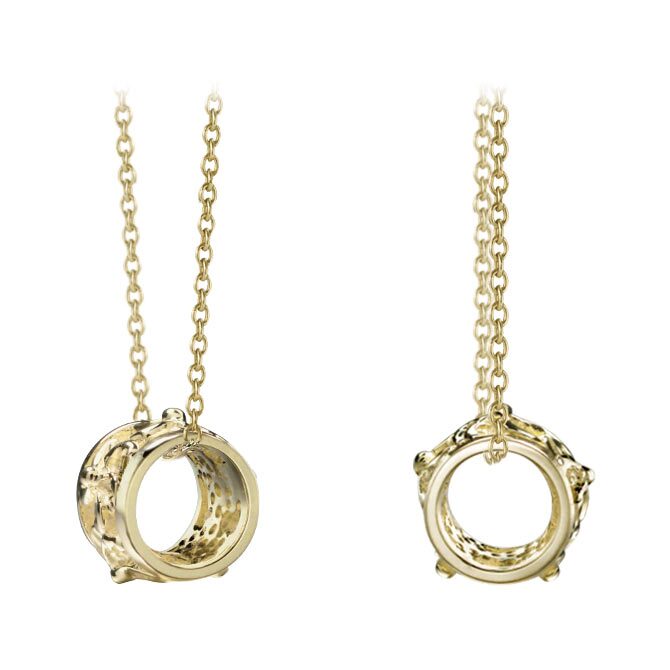 ゴールド ネックレス ハワイアンジュエリー ネックレス イエローゴールド バレル 樽 ハイビスカス 透かし模様 14K K14イエローゴールド K10 10Kあずきチェーン太0.7mm ギフトラッピング可能 彼女 妻 女性 レディース プレゼント ハロウィン 【品番：CG-GP106】