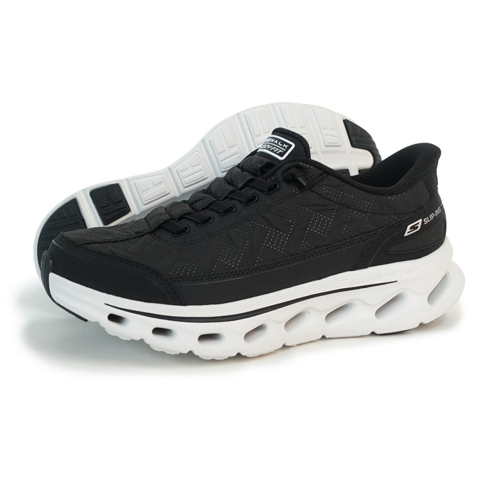 SKECHERS スケッチャーズ スニーカー スリップインズ ゴーウォーク グライドステップ 2.0 コージーフィット ウォーカー 217035 BKW ブラック/ホワイト