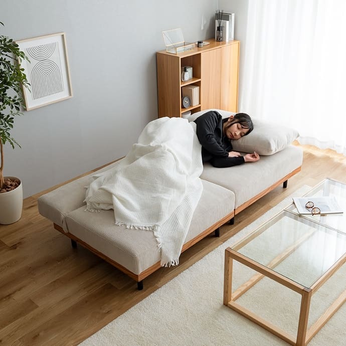 ソファ リクライニング ロー フロア クッション カウチ セパレート 脚付き コンパクト 省スペース 2脚 セット 幅180 一人暮らし 1人 二人暮らし 2人 ワンルーム リビング 兼用 簡易 寝れる くつろぎ Ridley リドリー コーデュロイ