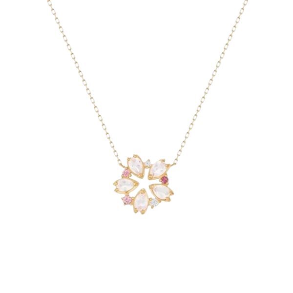 【無料ラッピング】  ヨンドシー 4℃ EAU DOUCE Spring Collection K18ピンクゴールド ネックレス ローズクォーツ ブランド 正規品 新品 ギフト プレゼント 人気 おすすめ 誕生日 記念日 クリスマス 送料無料