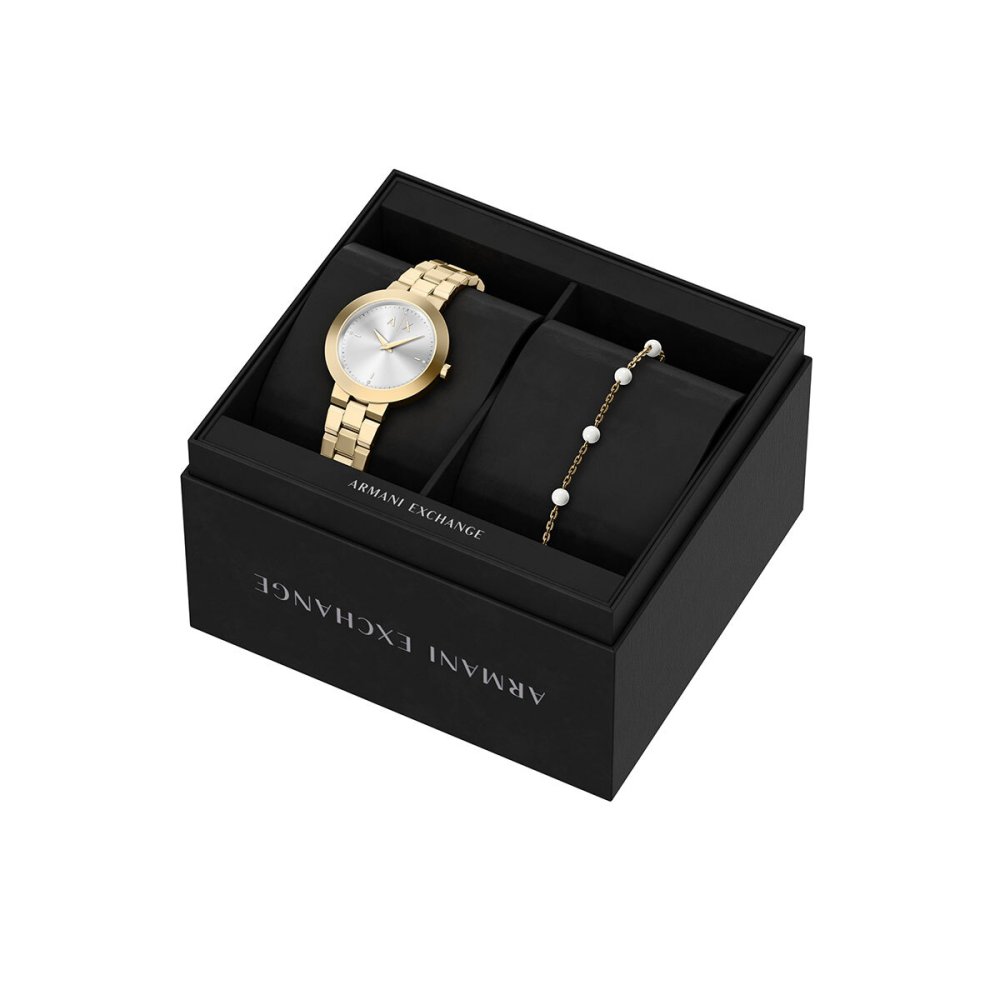 A|X アルマーニ エクスチェンジ ARMANI EXCHANGE 腕時計 レディース ステンレス AX7185SET 【2026 新作】