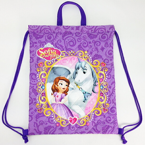 ディズニー ちいさなプリンセス ソフィア キルトナップサック