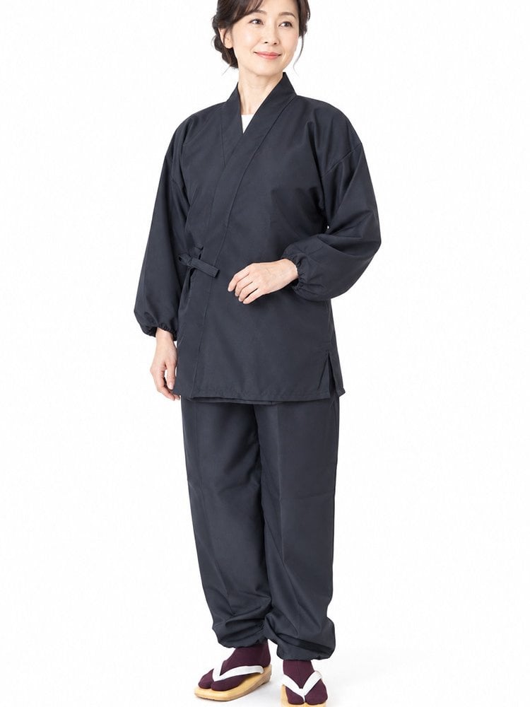 作務衣 女性 日本製 ストレッチツイル 婦人作務衣 さむえ 5037 S/M/L 母の日 プレゼント 女性 レディース 部屋着