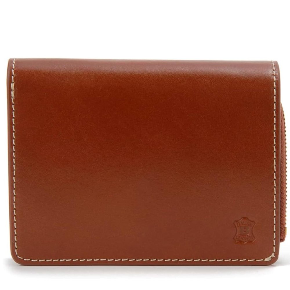 ベリーズヨーク　BELLIES YORK　コンパクト財布　二つ折り財布　BYTM1916BR　ブラウン　茶色　ベジタブルタンニン　イタリアンレザー　牛革　”エイジングを楽しむ革小物”