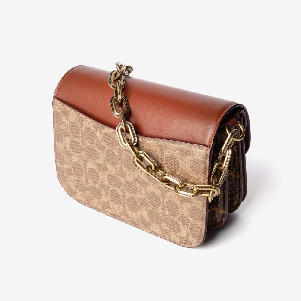 コーチ COACH IDOL BAG アイドル バッグ シグネチャー キャンバス スネークスキン ディテール CM551 ショルダーバッグ ハンドバッグ レディース バッグ