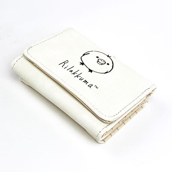 SAN-X キイロイトリ コンパクト財布 Drawing2 キイロイトリ 財布 ミニ財布 ホワイト  (MCOR)
