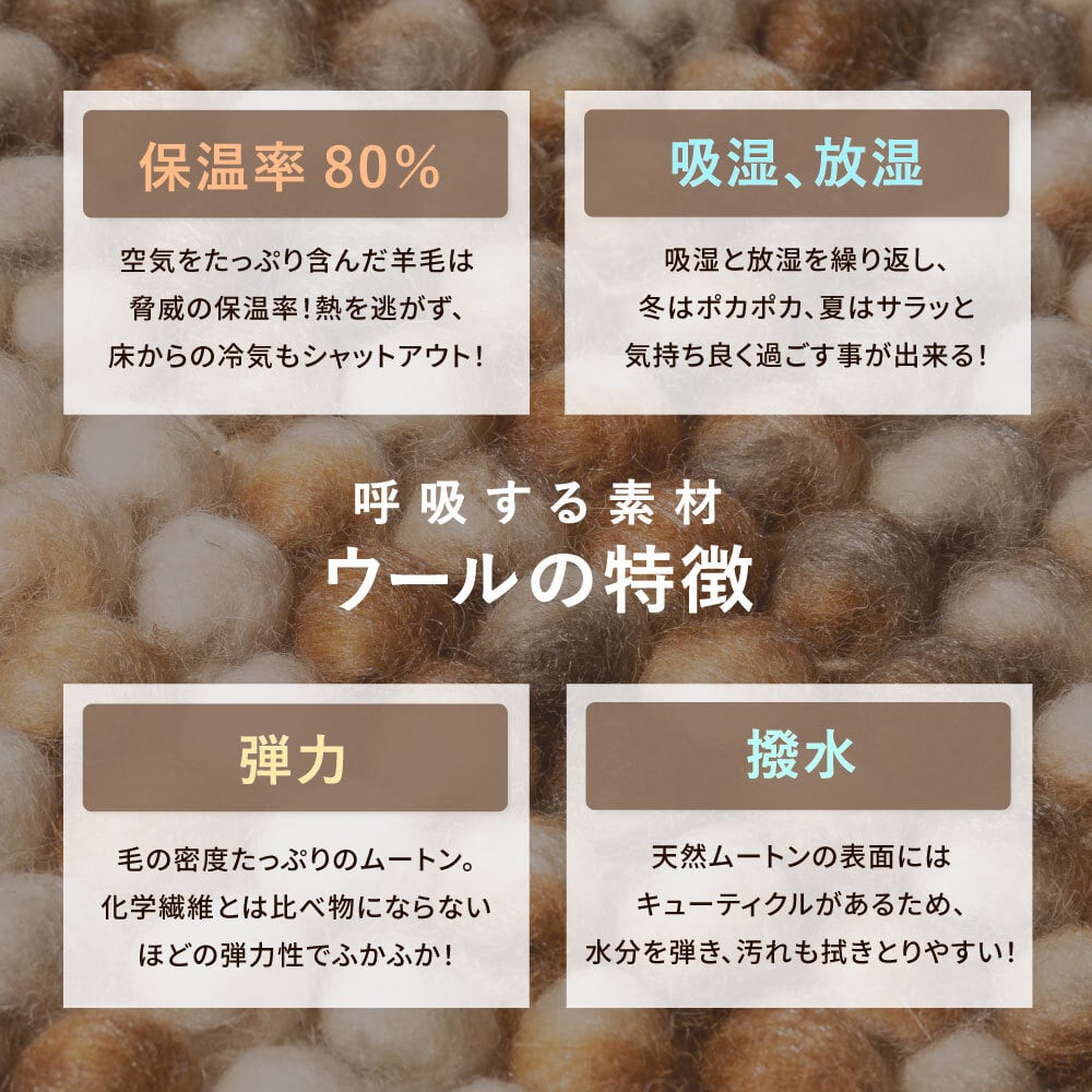 チェアパッド ウール100% 手織りマット ポコポコ 直径約35cm 円形 チェアパッド 座布団 ウールマット ハンドメイド カラフル 椅子用クッション シートクッション チェアクッション 椅子用マット 座面クッション チェアマット 椅子用座布団 家具