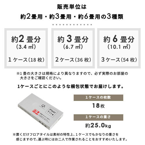 置くだけ フロアタイル 6畳 2畳 賃貸OK ラフグレージュ 床材 フローリングマット 床タイル 吸着 貼ってはがせる 接着剤不要 敷くだけ 床 北欧 オシャレ ダイニング