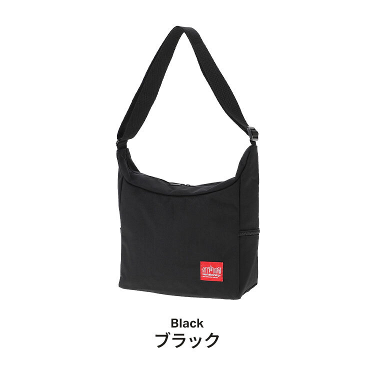 マンハッタンポーテージ ショルダーバッグ スクエア Manhattan Portage メンズ レディース 斜めがけバッグ 軽い A4 大容量 撥水 大きめ 黒 ブラック 多収納 大人 通勤 通学 高校生 ナイロン おしゃれ シンプル カジュアル ベッドスタイショルダーバッグ MP6041 ブランド