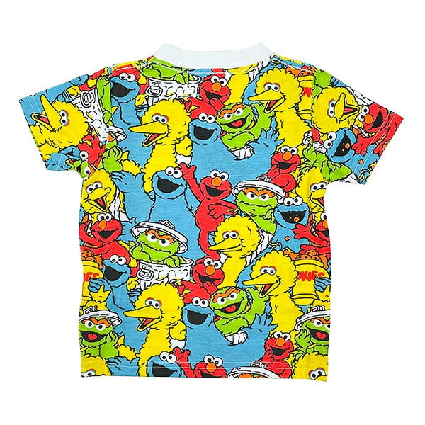 セサミストリート セサミ総柄 Tシャツ(120） キッズ アパレル