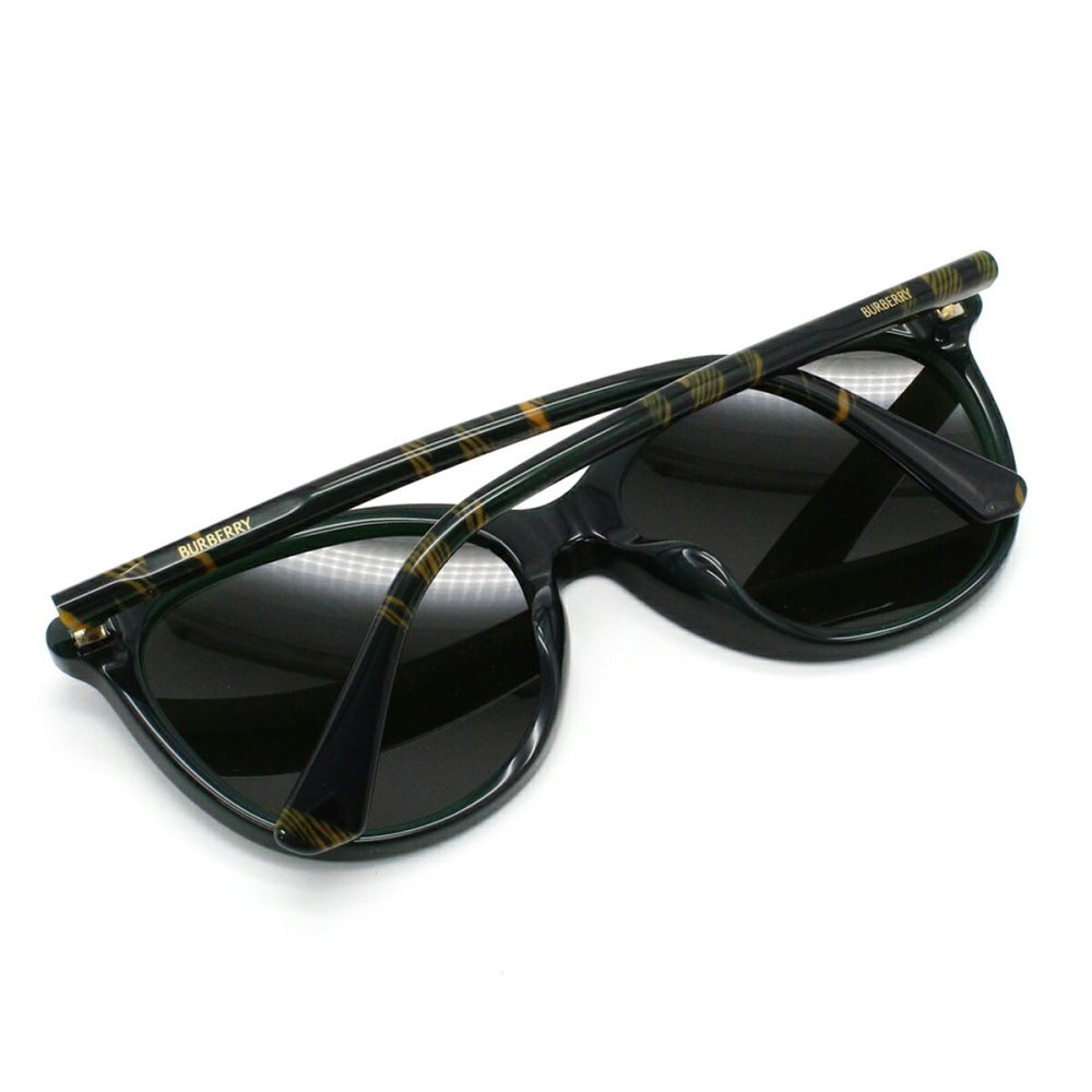 バーバリー BURBERRY サングラス アジアンフィット UVカット アイウェア ボストン 0BE4455F 416271 55 メンズ レディース ユニセックス グリーン+ダークグリーン 海外正規品