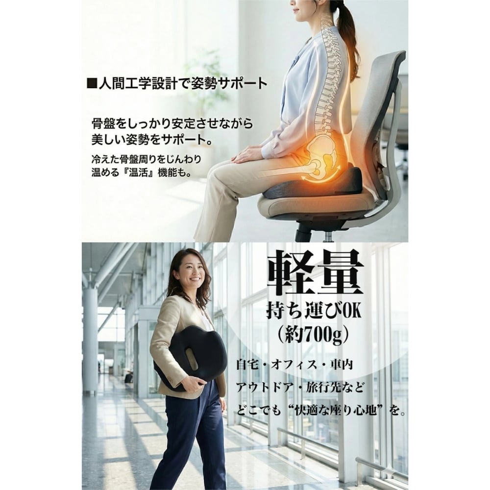 【ラッピング無料】ヒーター式 ドーナツ円座クッション 温熱 3段階温度調整 タイマー付き USB Type-A 低反発 産前産後 デスクワーク ギフト 妊婦