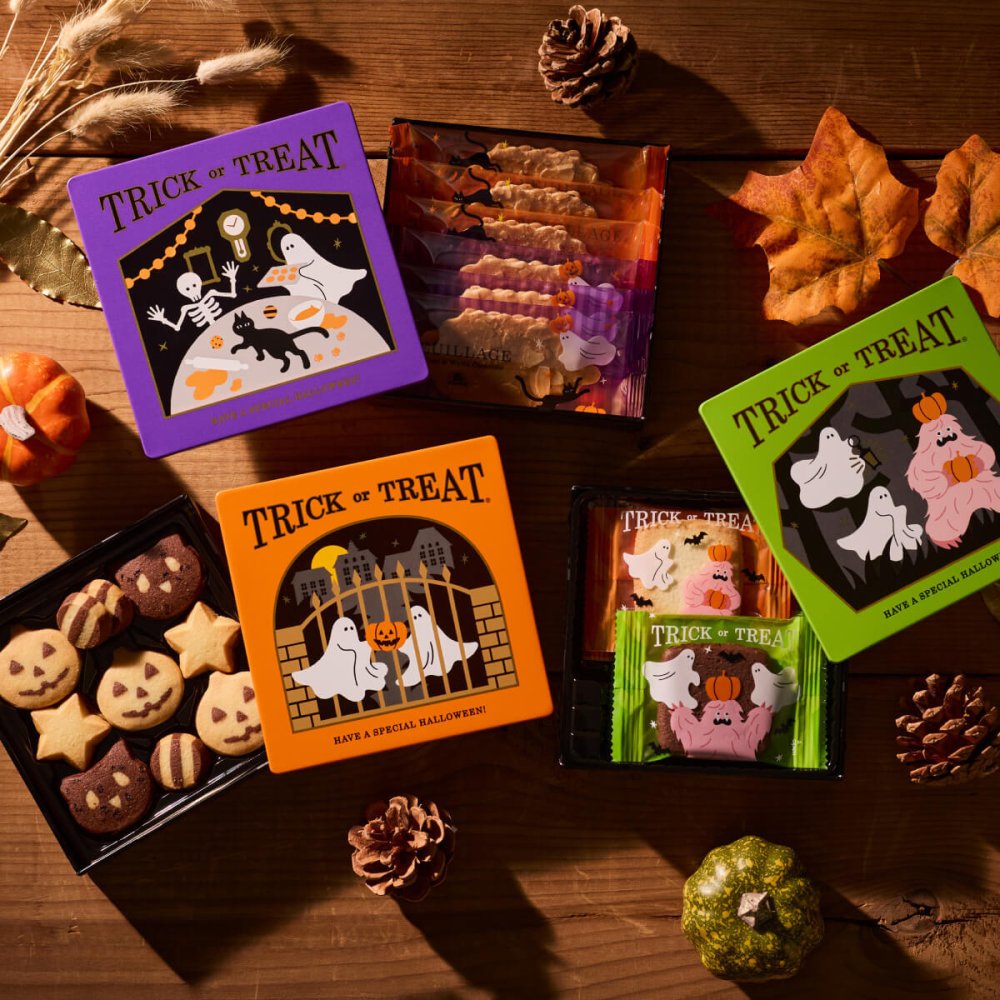 【モロゾフ ハロウィーンサプライズ（オデット） 5個入】  ハロウィンパーティー おばけ 黒猫 秋限定 数量限定 クッキー クッキーサンド チョコレートサンド 洋菓子 お菓子 詰め合わせ 手土産 プレゼント ギフト プチギフト 個包装