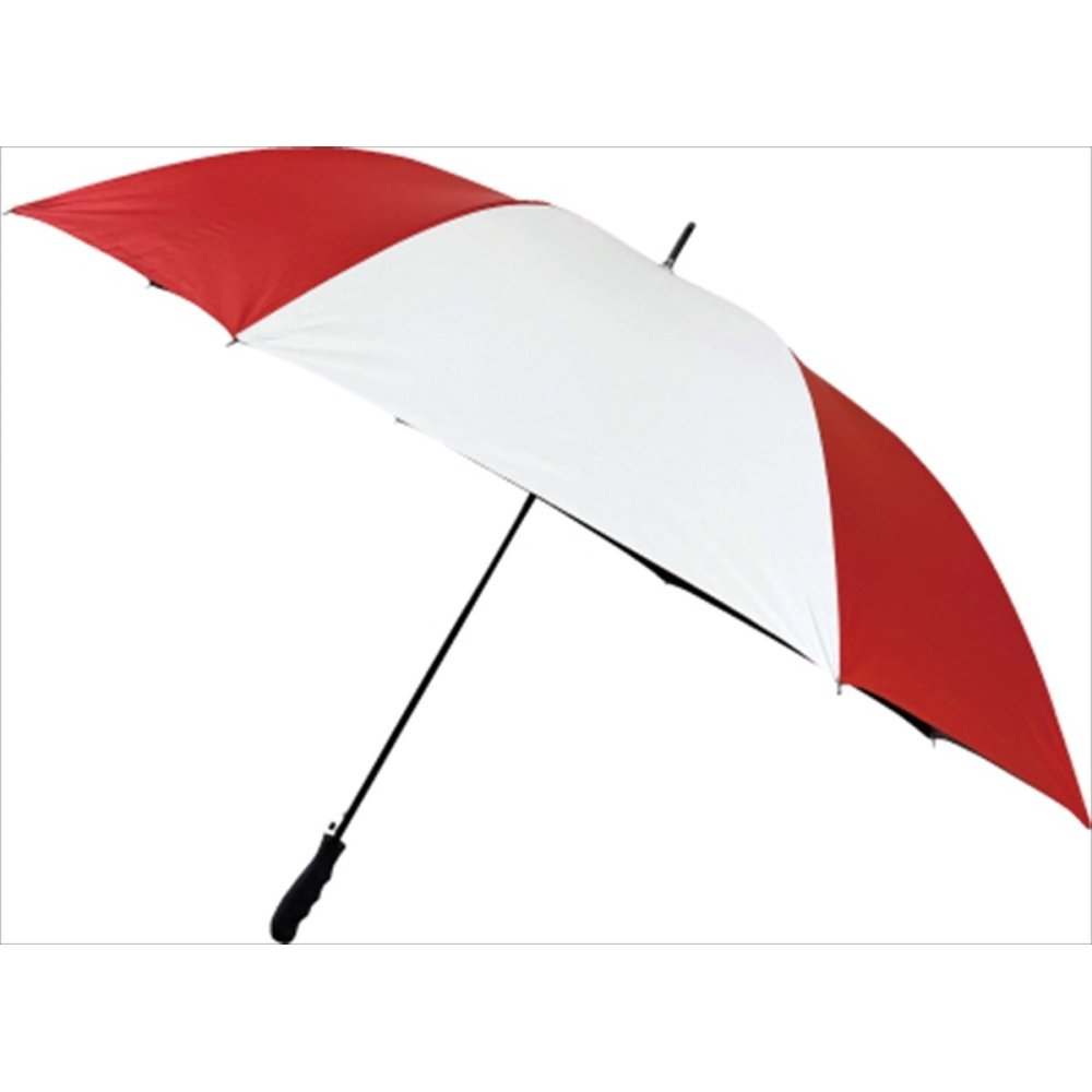 全天候型 耐風ゴルフ傘 75cm 赤×白 ゴルフ傘 日除け 晴雨兼用 傘 耐風設計 カサ【北海道・沖縄県・離島 配送不可】