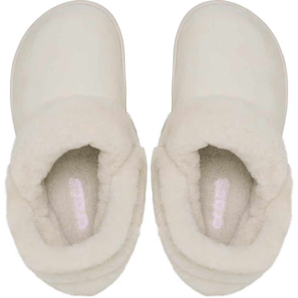 クロックス サンダル レディース アンファーゲッタブル ヴィーガン スエード クロッグ ボア ファー モコモコ 冬用 crocs 212106