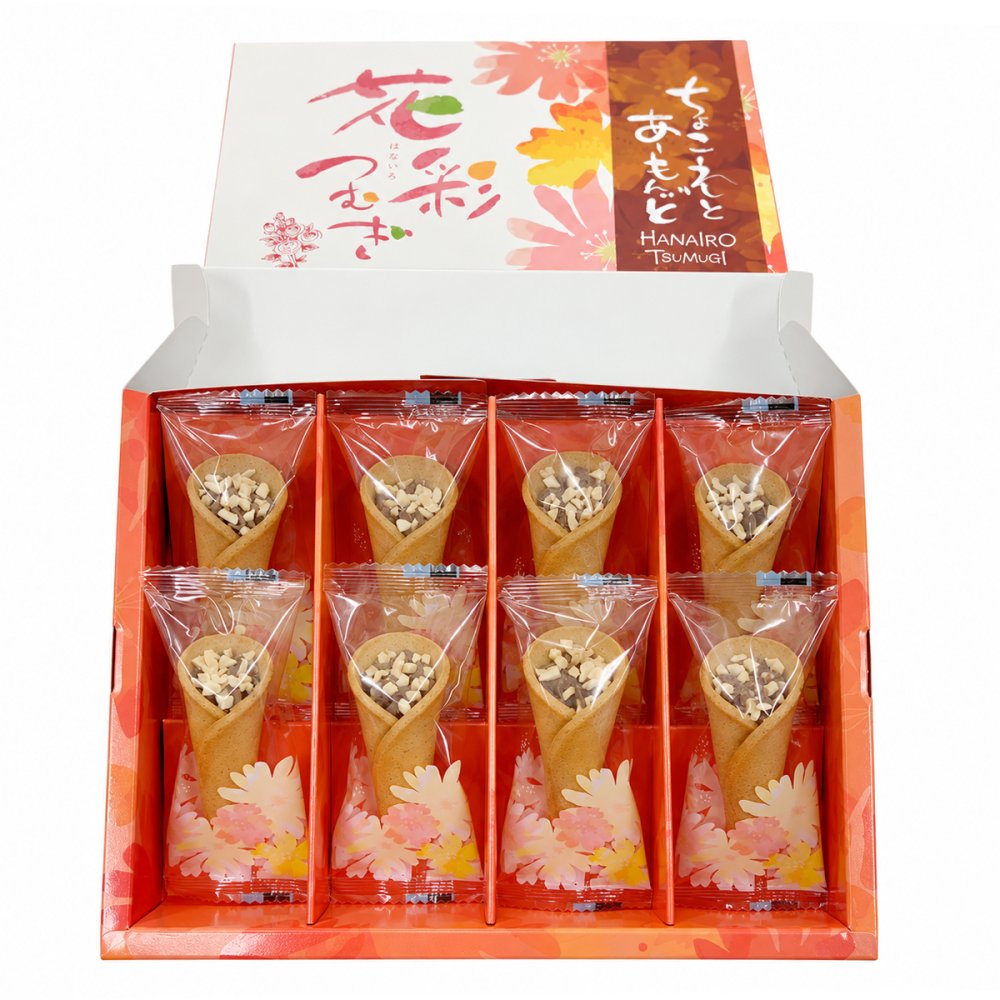 お菓子 花彩つむぎ チョコ 3箱 せんべい 和菓子 スイーツ チョコレート デザート おやつ ご当地スイーツ お取り寄せスイーツ 京せんべい 関製菓本舗 藤兵衛庵