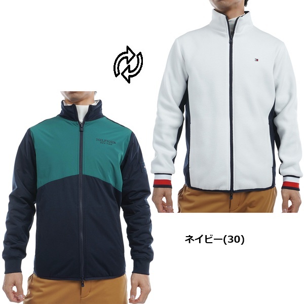 トミーヒルフィガー ゴルフ メンズ リバーシブルジャケット TOMMY HILFIGER GOLF THMA476 秋冬モデル お誕生日祝い お祝い 記念品 お父さん 父の日 彼氏 男性 30代 40代 50代 60代  還暦祝い 敬老の日 人気プレゼント プレゼント