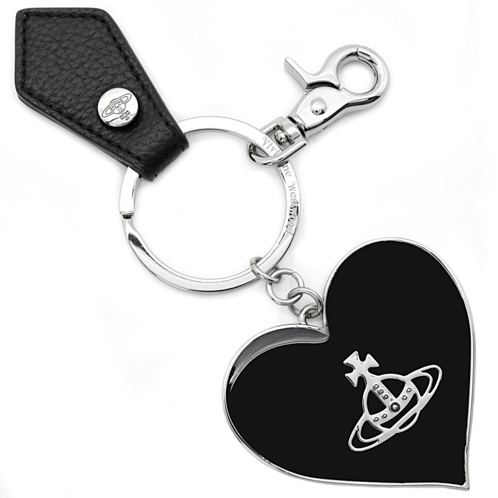ヴィヴィアンウエストウッド キーホルダー キーリング Vivienne Westwood メンズ レディース ブラック VW4281 (82030131W-OM0014-N403) 【ラッピング無料 誕生日 お祝い プレゼント ギフト 贈り物】