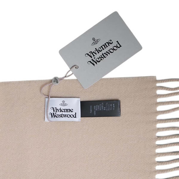 ヴィヴィアンウエストウッド VIVIENNE WESTWOOD マフラー 26-W00Q7-C406-BEIGE レディース メンズ ベージュ