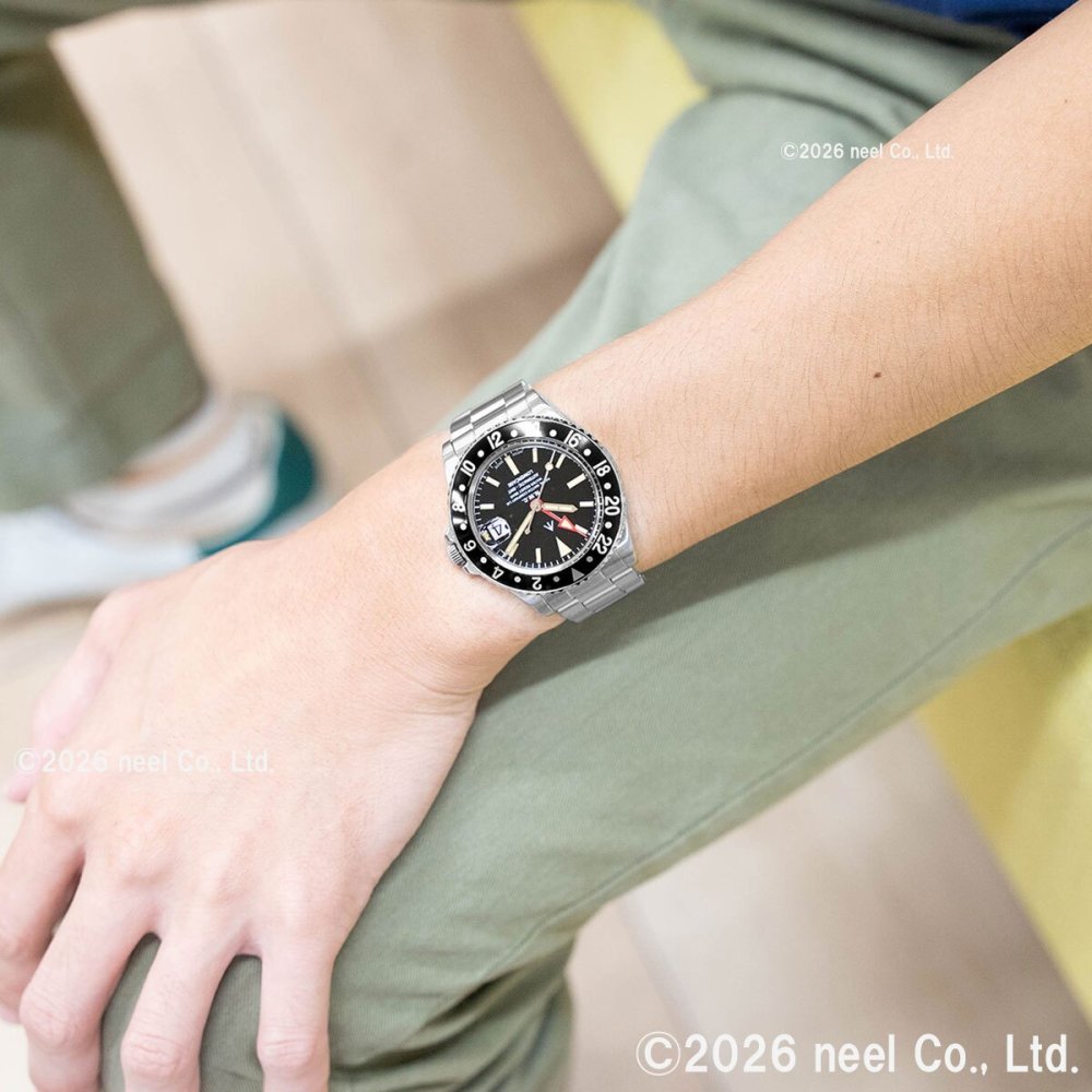 ナバルウォッチ NAVAL WATCH Produced By LOWERCASE ローワーケース FRXD001 腕時計 メンズ 自動巻き GMT