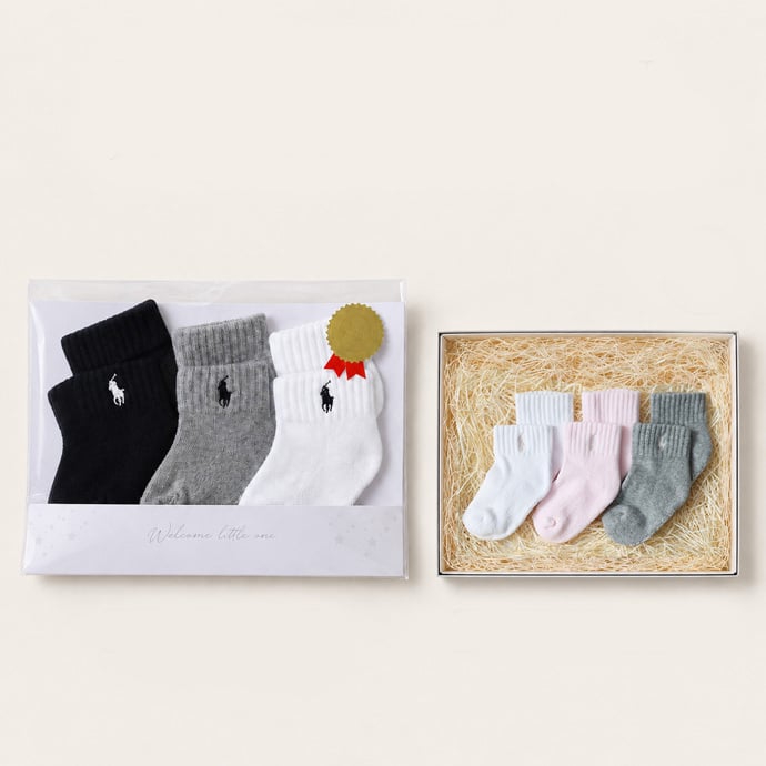 ポロ ラルフ ローレン POLO RALPH LAUREN ベビー 靴下 ソックス 3足セット ベビーソックス 出産祝い ギフト ブランド おしゃれ ギフトセット ソックスセット 選べる プチギフト ランキング 誕生日 赤ちゃん クリスマス ハロウィン バレンタイン 七五三 初節句 子供の日 ギフトセット 人気 端午の節句 桃の節句 ひな祭り 男の子 女の子