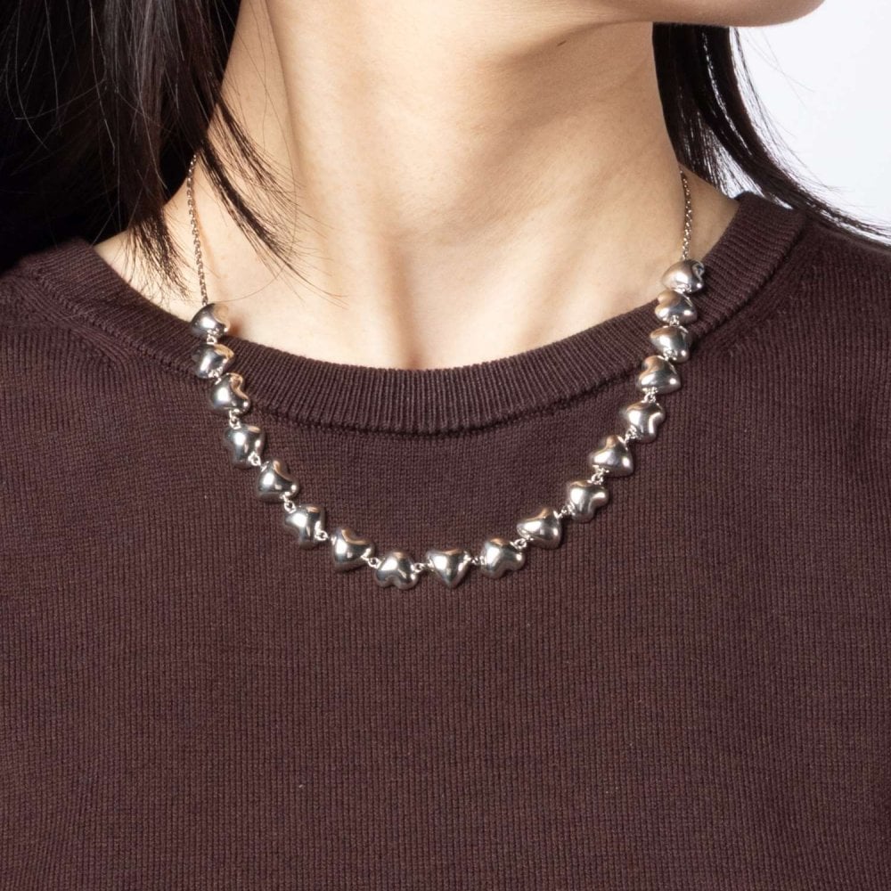 アミ パリス AMI PARIS METAL HEART CHOKER メタル ハート チョーカー UJW982.362 ネックレス レディース アクセサリー シルバー