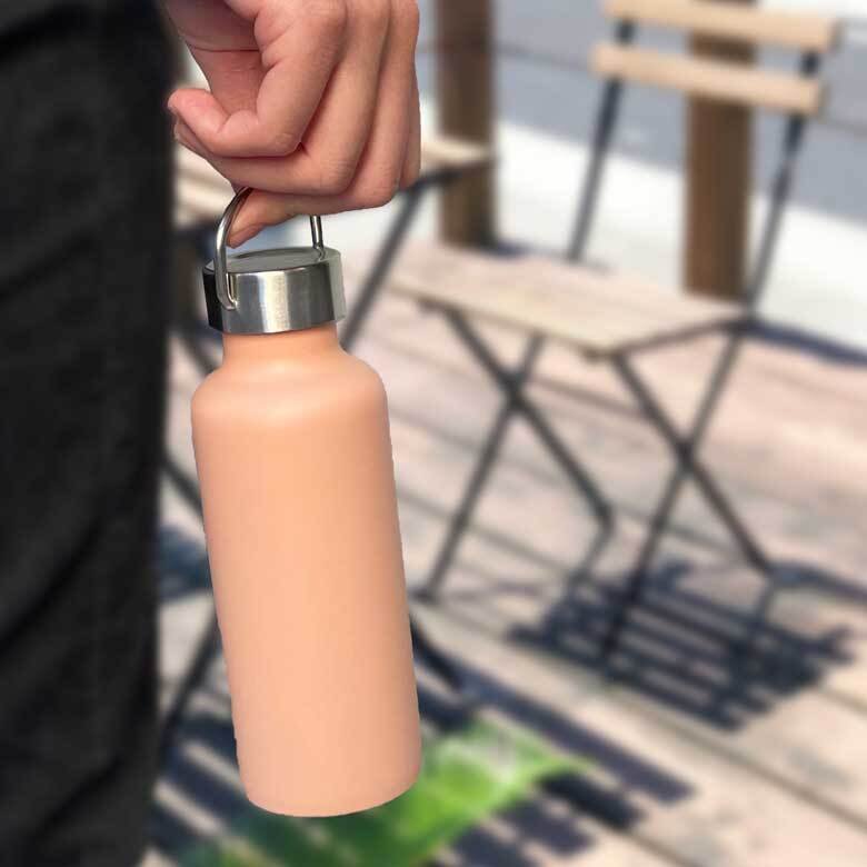 フラワーフロッグ かわいい 取っ手付きマグボトル おしゃれ 290ml 保温 保冷 ステンレス マグボトル 取っ手付き 真空 断熱 二重構造 ボトル タンブラー 水筒 マイボトル オリジナル カエル 両生類 爬虫類 ペット 動物 アニマル